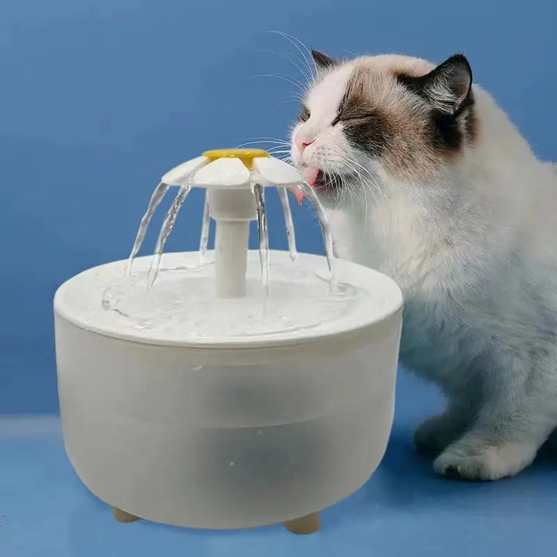 1.2L Flower Cat Water Fountain