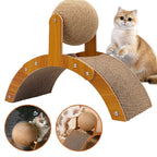 2 In 1 Wooden & Rope Cat Scratching Ball