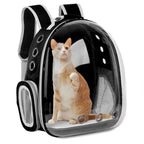 Portable Space Capsule Cat Backpack – Breathable Transparent Pet Carrier
