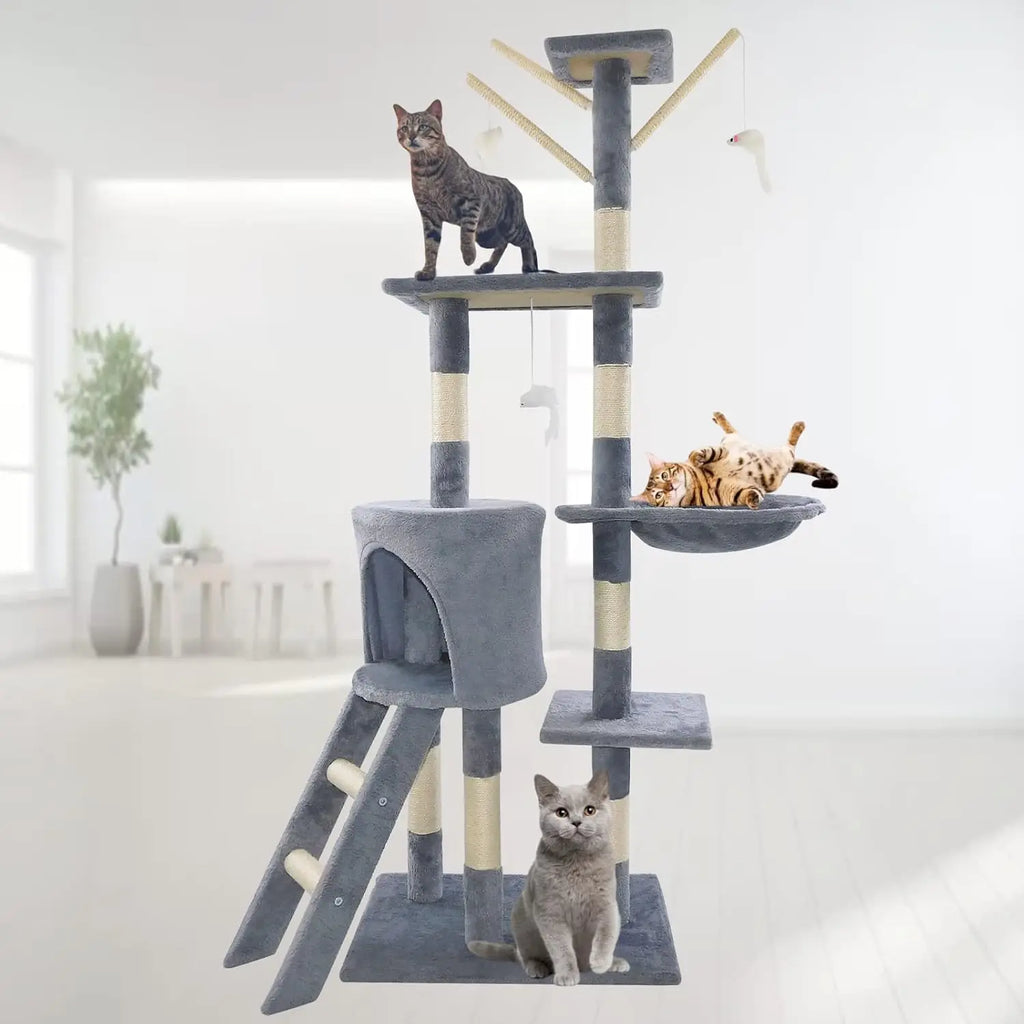 140 cm Multi-Level Cat Climbing Tower