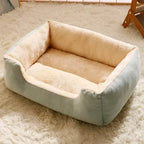 Plush Cat Bed with Raised Sides