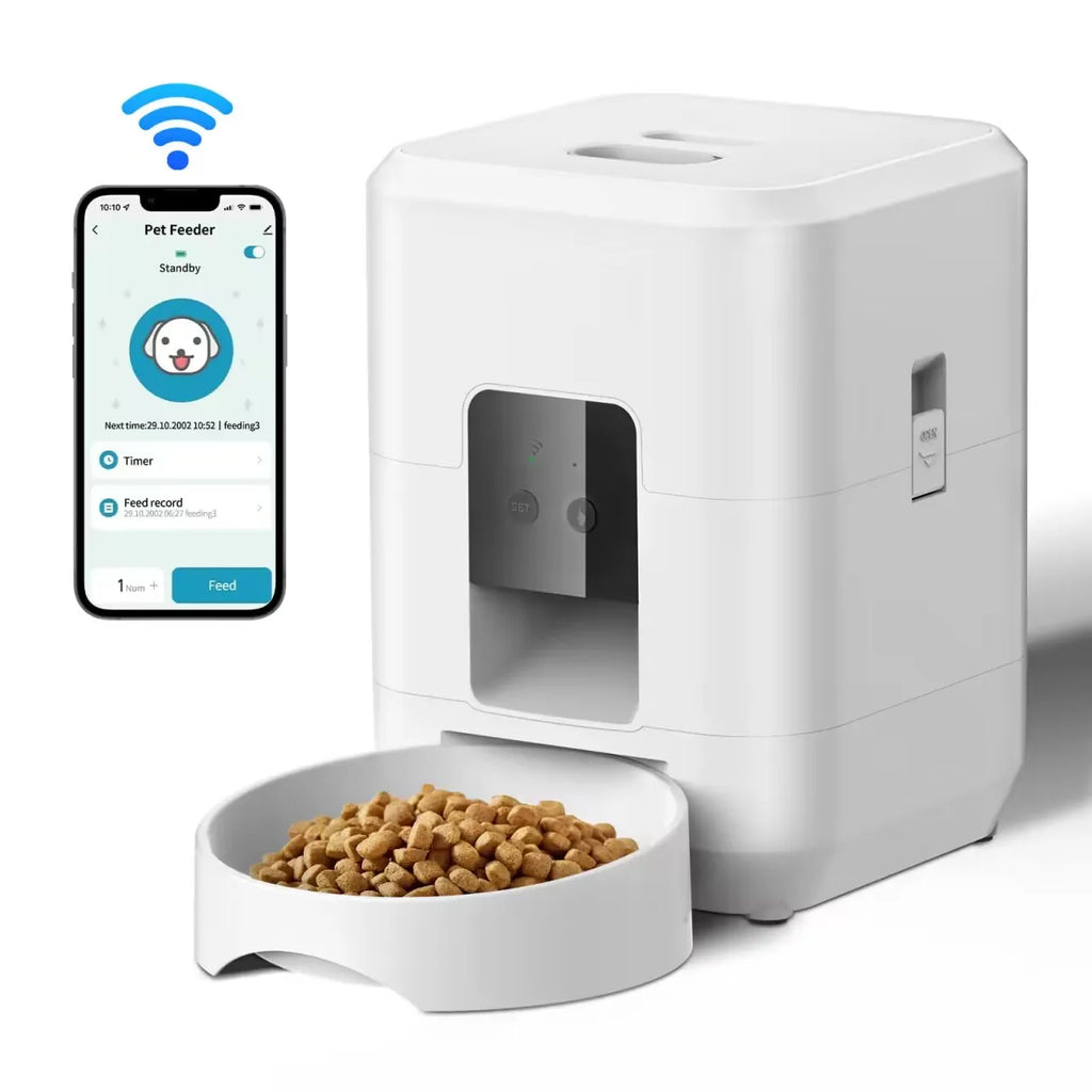 Automatic Cat Feeder with Timer – Smart Portion Control (Button or Wi-Fi Version)
